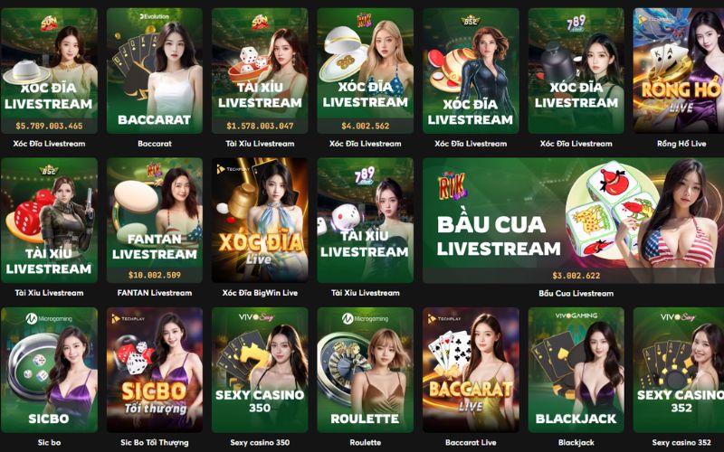 casino trực tuyến kho game đa dạng