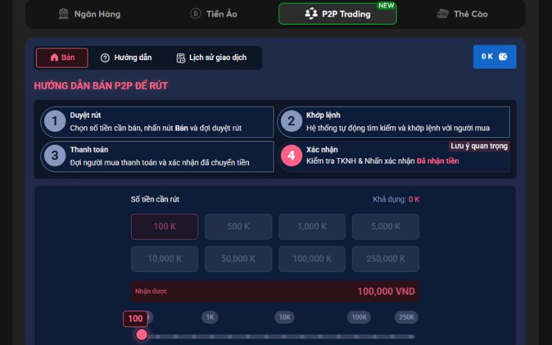 Hướng dẫn rút tiền Ball88